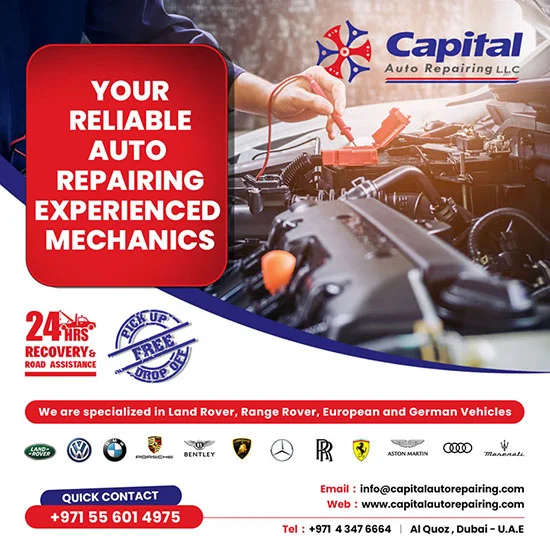 Capital Auto Repairing – Social Media Post Dubai