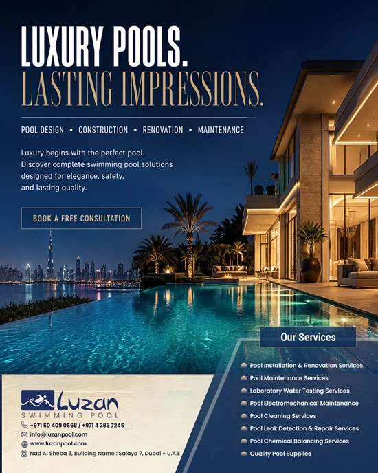 Luzan Swimming Pool – Social Media Post Dubai