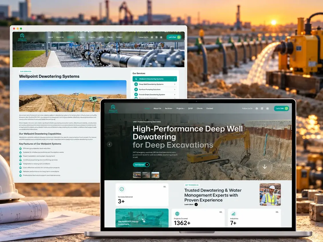 Dewatering & Groundwater Control Services - Wellpoint & Deep Well Dewatering